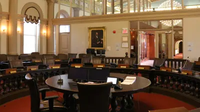 Inside Cityhall council chambers