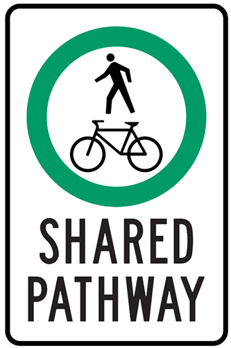 Shared pathway sign.