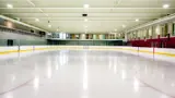An empty ice rink